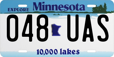MN license plate 048UAS