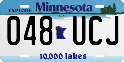 MN license plate 048UCJ