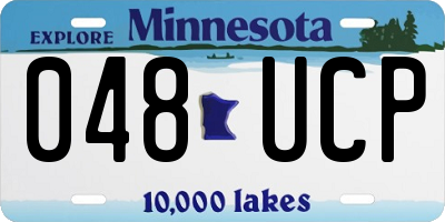 MN license plate 048UCP