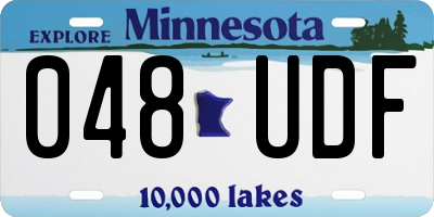 MN license plate 048UDF