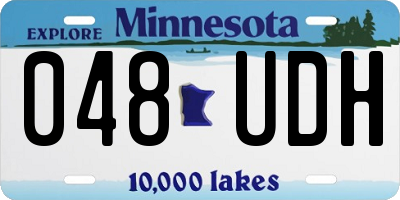 MN license plate 048UDH