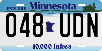 MN license plate 048UDN