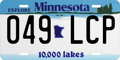 MN license plate 049LCP