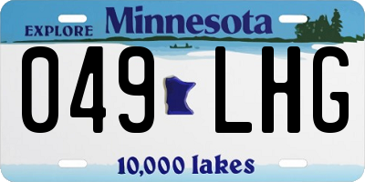 MN license plate 049LHG