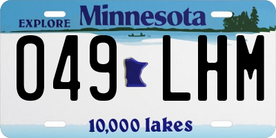 MN license plate 049LHM