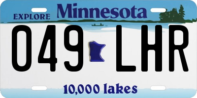 MN license plate 049LHR