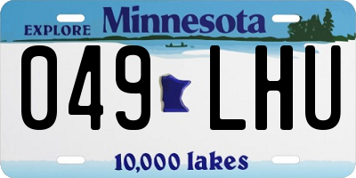 MN license plate 049LHU