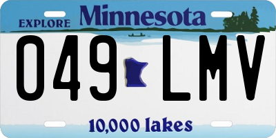 MN license plate 049LMV