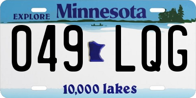 MN license plate 049LQG