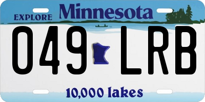 MN license plate 049LRB