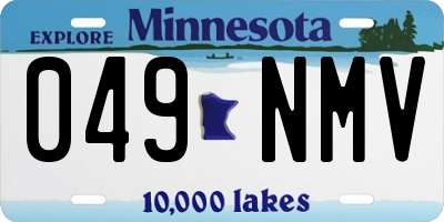 MN license plate 049NMV