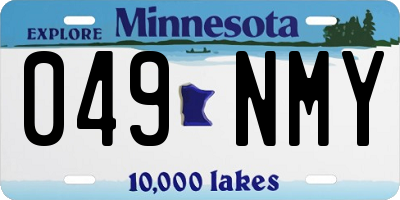 MN license plate 049NMY