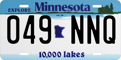 MN license plate 049NNQ