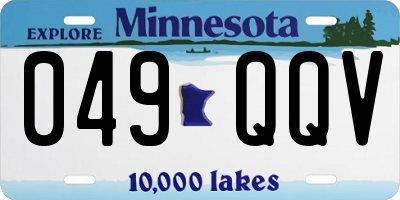 MN license plate 049QQV