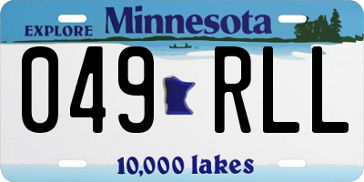 MN license plate 049RLL