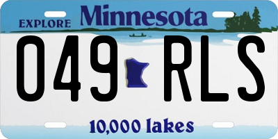 MN license plate 049RLS