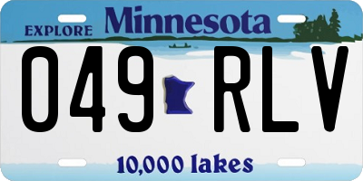 MN license plate 049RLV