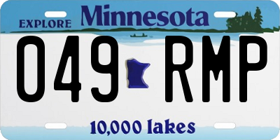 MN license plate 049RMP
