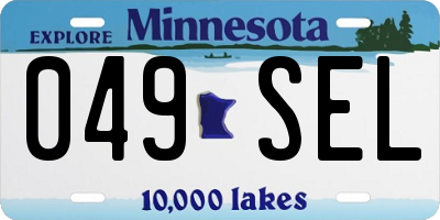 MN license plate 049SEL