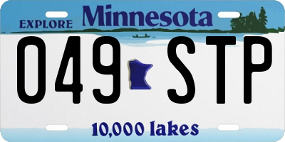 MN license plate 049STP