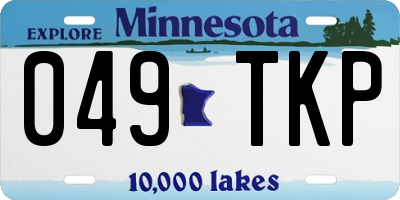 MN license plate 049TKP