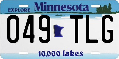 MN license plate 049TLG