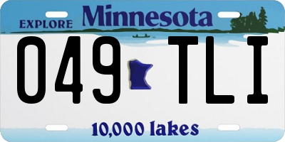 MN license plate 049TLI
