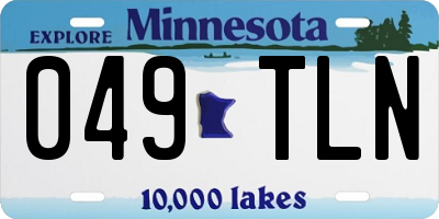 MN license plate 049TLN