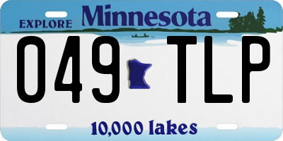 MN license plate 049TLP
