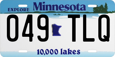 MN license plate 049TLQ