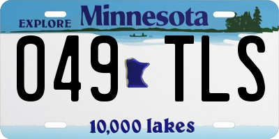 MN license plate 049TLS
