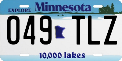MN license plate 049TLZ