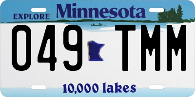 MN license plate 049TMM