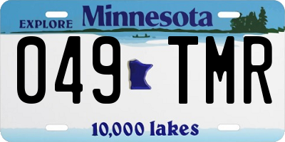 MN license plate 049TMR