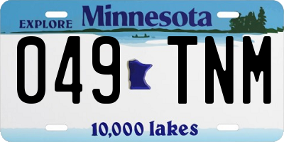 MN license plate 049TNM