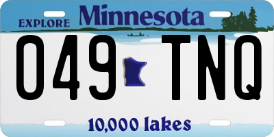 MN license plate 049TNQ