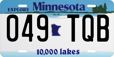 MN license plate 049TQB