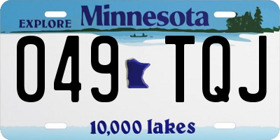 MN license plate 049TQJ