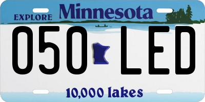 MN license plate 050LED