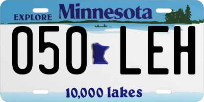 MN license plate 050LEH