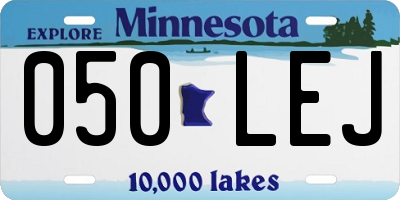 MN license plate 050LEJ