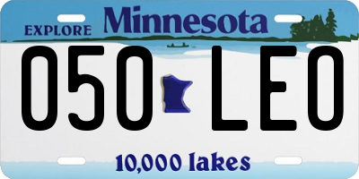 MN license plate 050LEO