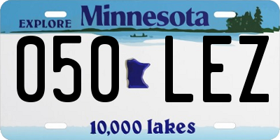MN license plate 050LEZ