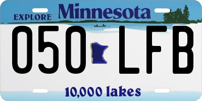 MN license plate 050LFB