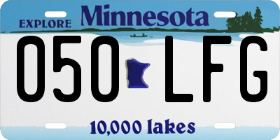 MN license plate 050LFG