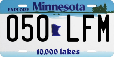 MN license plate 050LFM