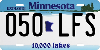 MN license plate 050LFS