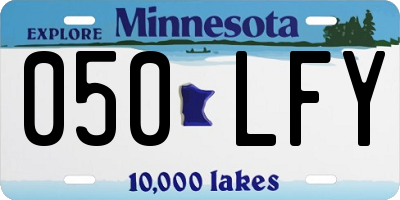 MN license plate 050LFY