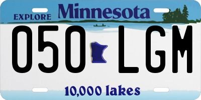 MN license plate 050LGM