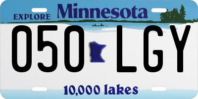MN license plate 050LGY